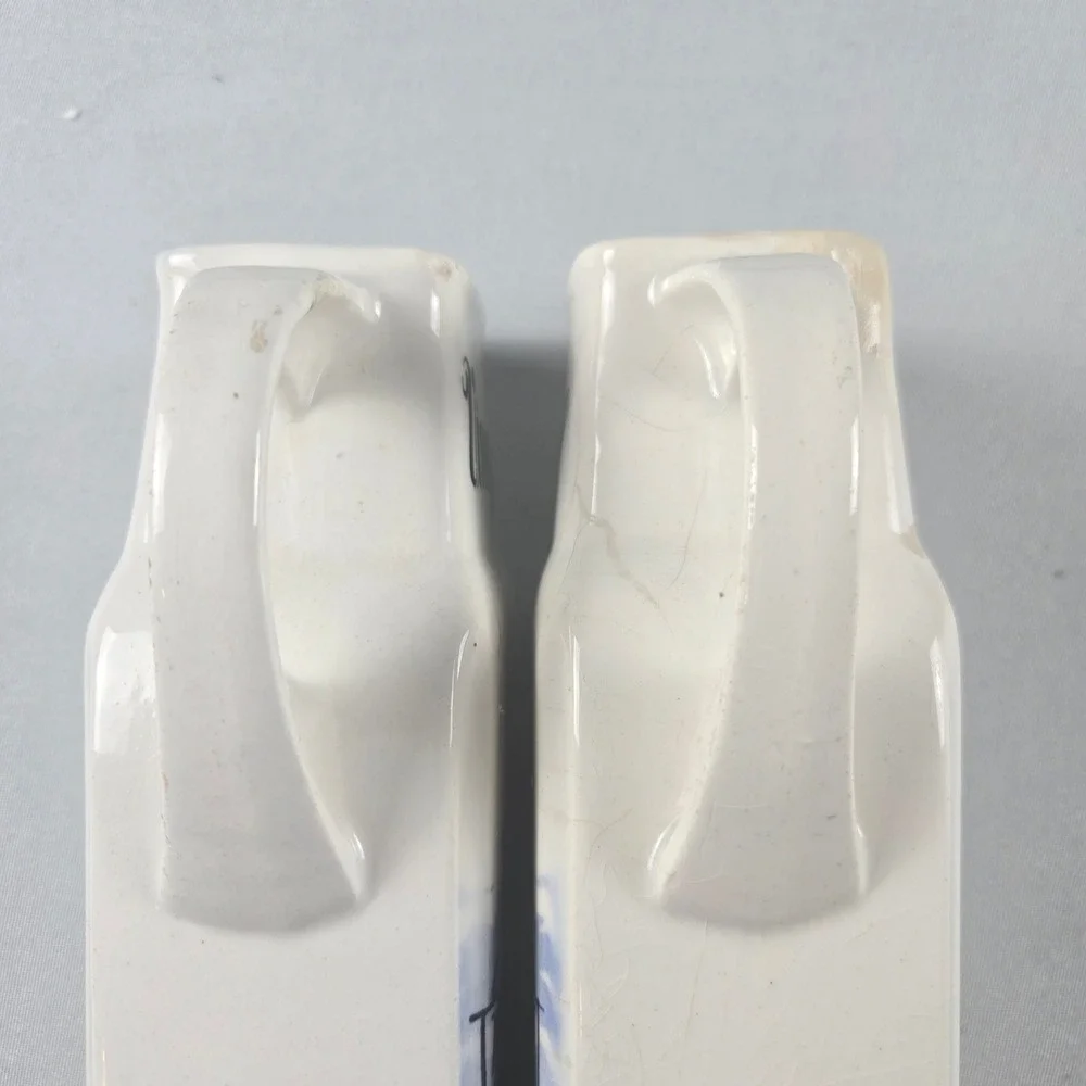 Vintage Delft Blue Holland Oil Vinegar Cruet Set Windmill Ceramic Pitchers